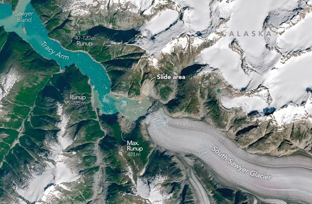Before and After the 2025 Tsunami in Alaska