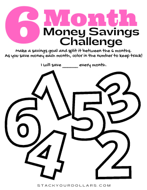 6 Month Savings Challenge