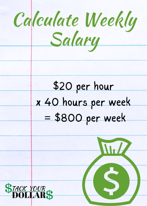 How to calculate weekly salary