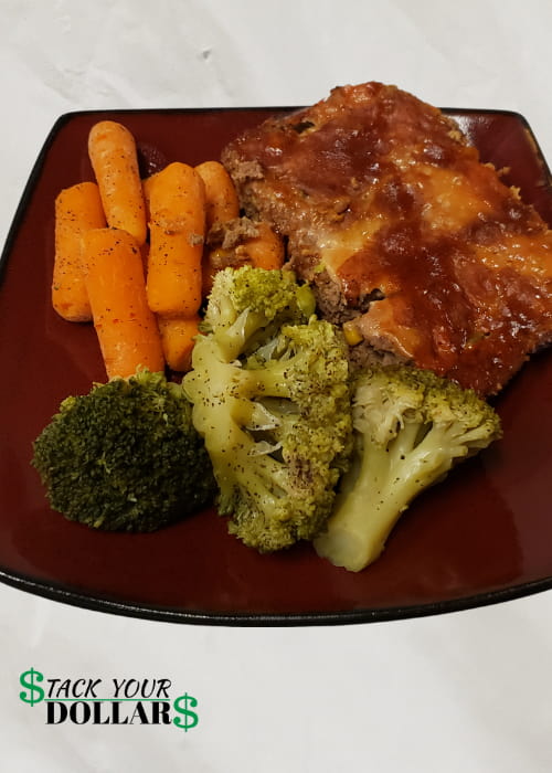 Meatloaf with vegetables